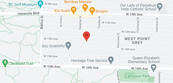map of 4468 W 13TH AVENUE